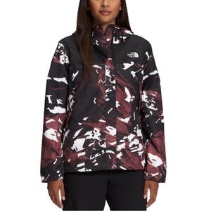 The North Face Antora Printed Jacket DryVent Rain Coat Womens XL Abstract